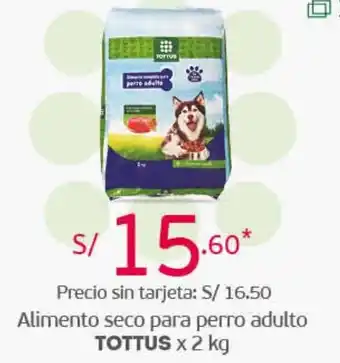 Tottus Alimento Seco para Perro Adulto Tottus 2kg oferta