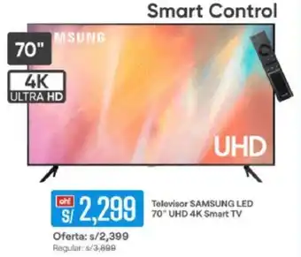 Promart Samsung LED 70" UHD 4K Smart TV oferta