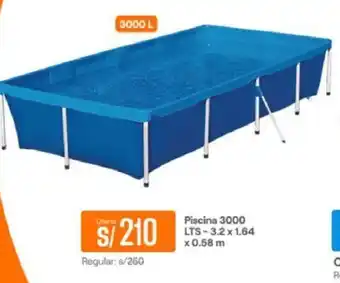 Promart Piscina 3000 LTS - 3,2 x 1,64 x 0,58m oferta