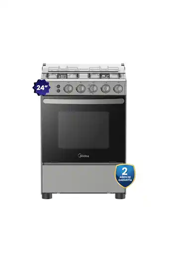 Tiendas EFE Cocina a gas midea 24" 4 hornillas oferta