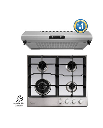 Tiendas EFE Cocina empotrable gas + campana ext. 24" oferta