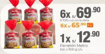 Metro Panetón Metro bol. 1x900g oferta