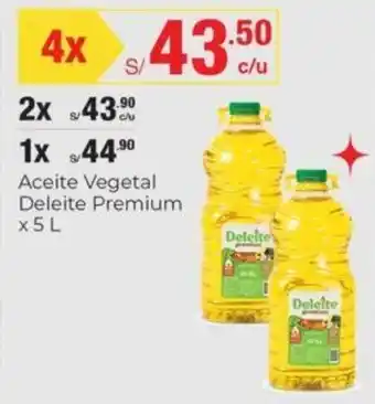 Metro Aceite Vegetal Deleite Premium 5L oferta