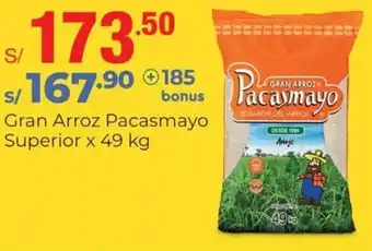 Metro Gran Arroz Pacasmayo Superior 49kg oferta