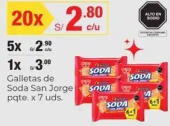 Metro Galletas de Soda San Jorge 7uds oferta