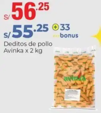 Metro Deditos de Pollo Avinka 2kg oferta
