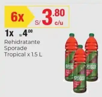 Metro Rehidratante Sporade Tropical 1,5L oferta