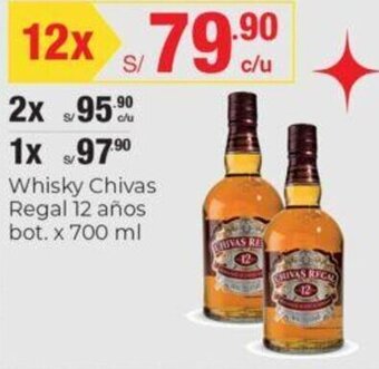 Metro Whisky Chivas Regal 12 Años x 700ml oferta