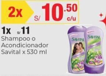 Metro Shampoo O Acondicionador Savital 530ml oferta