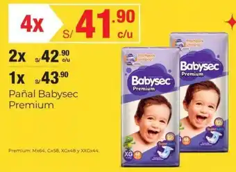Metro Pañal Babysec Premium oferta