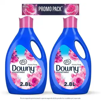Tottus Two pack suavizante líquido downy floral 2.8 l oferta