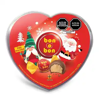 Tottus Chocolate corazón bob navidad bon o bon 195 g oferta