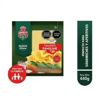 Tottus Queso edam braedt 440 g oferta