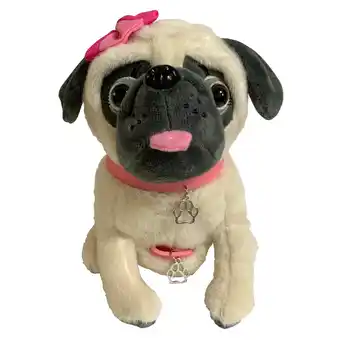 Tottus Peluche perro pug tokio rosado 20 cm oferta