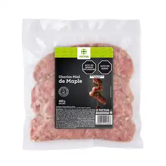 Tottus Chorizo miel de maple tottus 400 g oferta