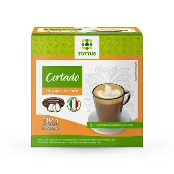 Tottus Cápsula de café cortado tottus 102.4 g oferta