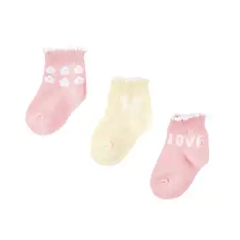 Tottus Pack 3 medias bebe 6m diseños oferta