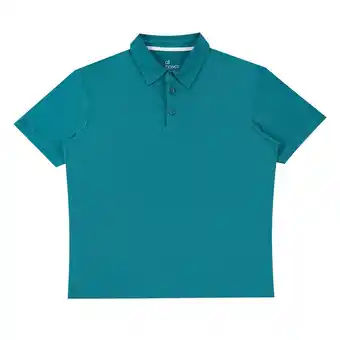 Tottus Polo box color entero hombre xl verde petroleo oferta
