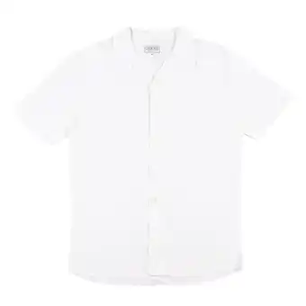 Tottus Camisa guayabera hombre l blanco oferta