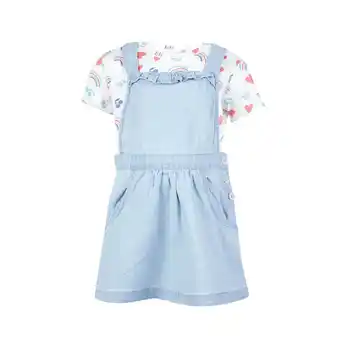 Tottus Vestido jumper bebe 24m azul denim oferta