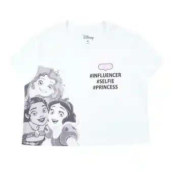 Tottus Polo crop princesas mujer l blanco oferta