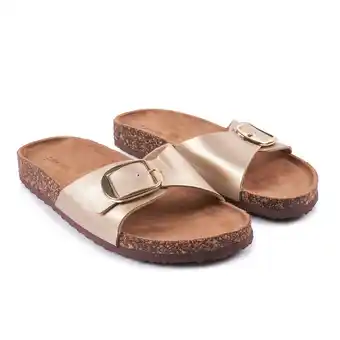 Tottus Chala corcho hebilla mujer 35 dorado oferta