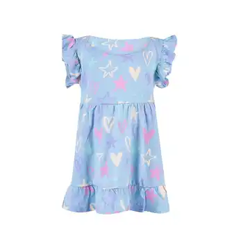 Tottus Vestido manga bebe 6m celeste oferta