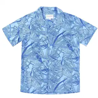 Tottus Camisa guayabera niño 2 azul opaco oferta
