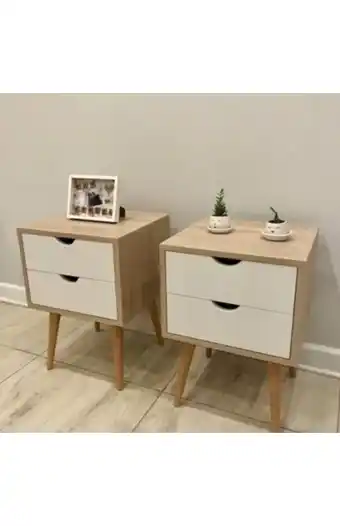Tiendas EFE Velador izzi home vintage corte rovere oferta