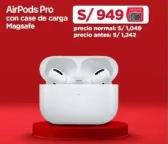 Ripley Apple Airpods Pro con case de carga Magsafe oferta