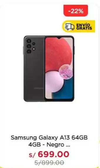 La Curacao Samsung Galaxy A13 64GB 4GB - Negro oferta