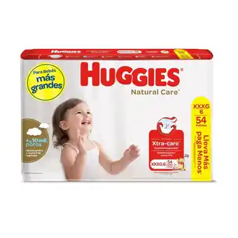 Tottus Pañal huggies natural care xxxg 54 unidades oferta