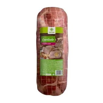 Tottus Enrollado de cerdo con jamón y queso 1 kg oferta