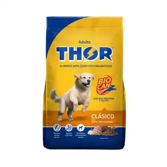 Tottus Comida para perros thor adultos sabor carne pollo y cereales 10 kg oferta