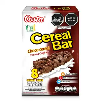 Tottus Cereal bar chocolate 8 unidades oferta