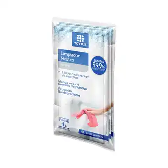 Tottus Limpiador neutro sachet tottus 3 unidades oferta