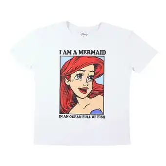 Tottus Polo oversize princesas ariel mujer l blanco oferta