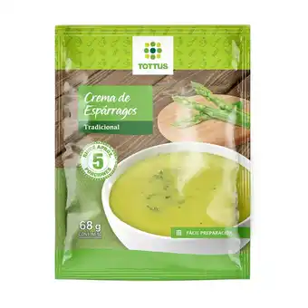 Crema de esparragos tottus 68 g