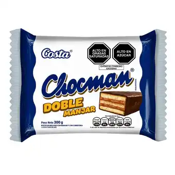 Tottus Bizcocho chocman doble manjar 50 g oferta