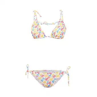 Tottus Bikini triangulo full print mujer s blanco oferta