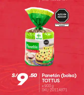 Hiperbodega Precio Uno Panetón (bolsa) TOTTUS oferta