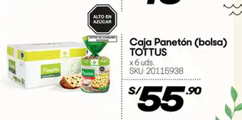 Hiperbodega Precio Uno Caja panetón (bolsa) TOTTUS oferta