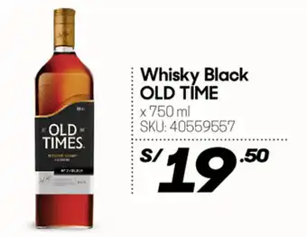 Hiperbodega Precio Uno Whisky black OLD TIME oferta