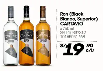 Ron (black blanoo, superior) CARTAVIO
