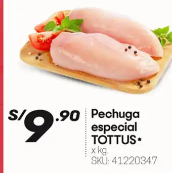 Hiperbodega Precio Uno Pechuga especial TOTTUS oferta