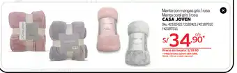 Tottus Manta con mangas gris / rosa manta coral gris / rosa oferta