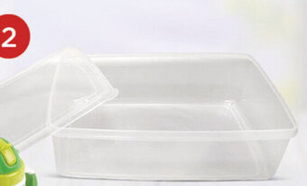 Tottus Caja Transparente Con Tapa L oferta