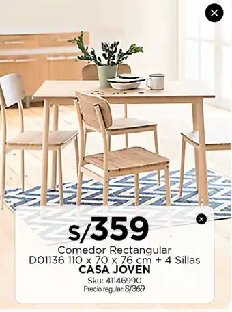 Tottus Comedor Rectangular oferta