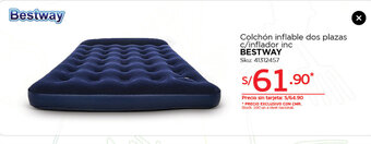 Tottus Colchón Inflable Dos Plazas oferta