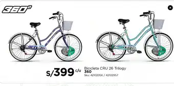 Tottus Bicicleta CRU 26 Trilogy oferta
